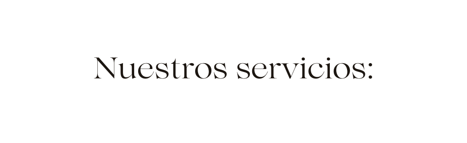 Nuestros servicios